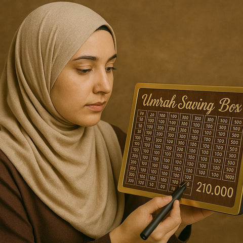 Umrah Saving Box - Save 210,000 for Umrah | Smart Money Saving Box