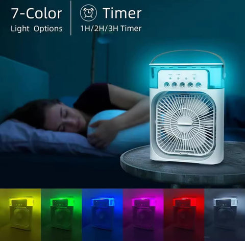 Mini AC Portable Fan – Rechargeable, Cooling Breeze & Ultra Compact