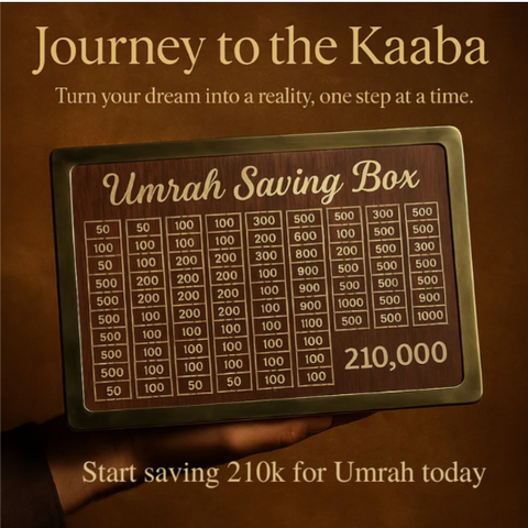 Umrah Saving Box - Save 210,000 for Umrah | Smart Money Saving Box