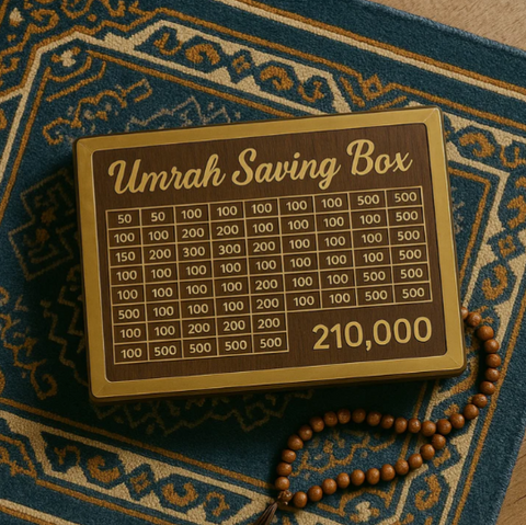 Umrah Saving Box - Save 210,000 for Umrah | Smart Money Saving Box